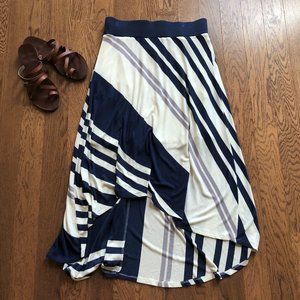 Bordeaux (Anthropologie) High/Low Skirt